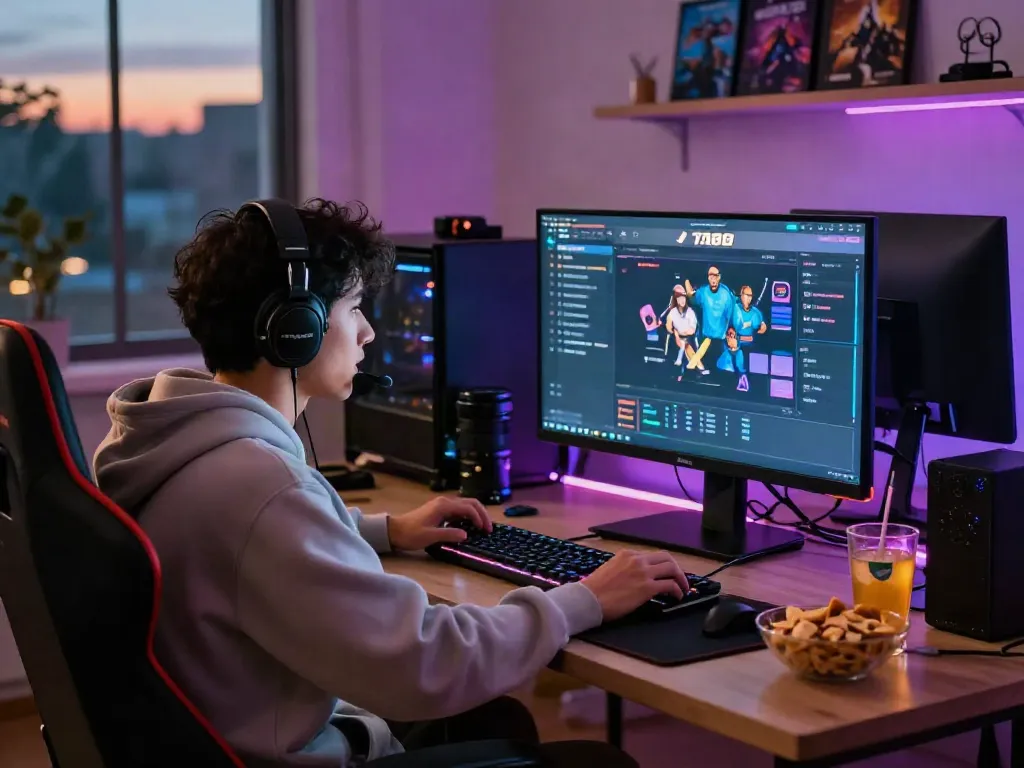 Exciting online gaming experience at TA88 with a focused gamer enjoying betting and gaming.